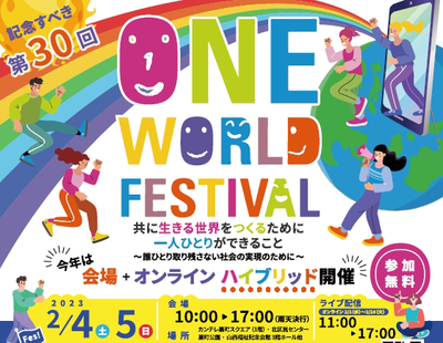 ワン・ワールド・フェスティバル（大阪）へ出展